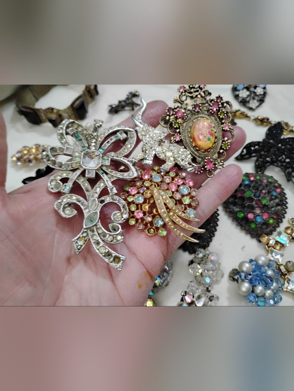 Rhinestone Repair Jewelry Lot